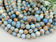 Charger l&#39;image dans la galerie, Aqua Blue Imperial Jasper - 4/6/8mm - 15&quot; Strand
