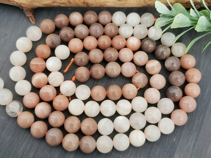 MoonStone Mix - Natural Gemstone Beads - 8mm - 16