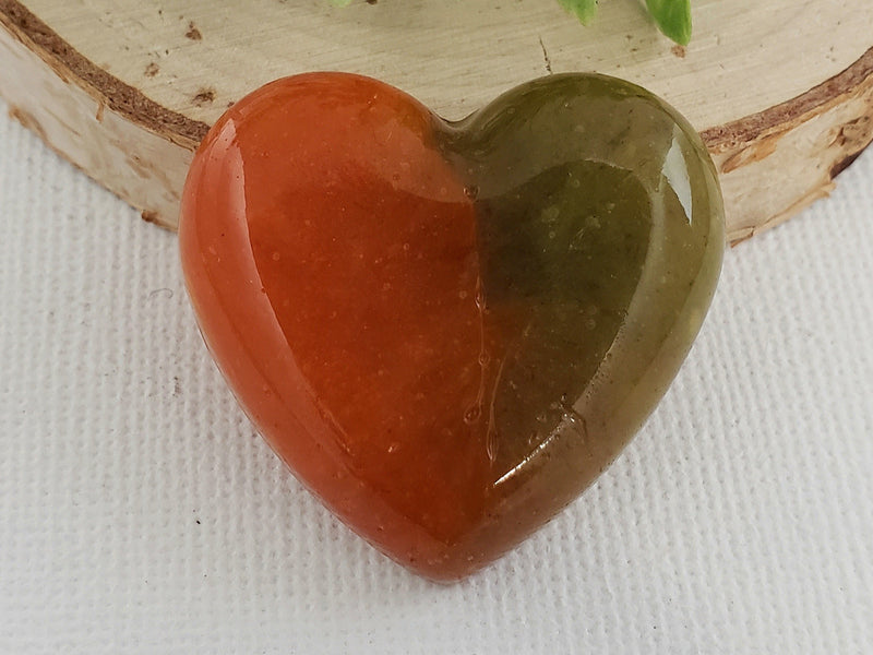 October Bliss - Handcrafted Heart Cabochons
