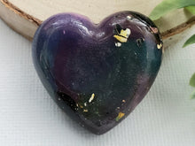 Load image into Gallery viewer, Northern Lights - Handcrafted Heart Cabochons
