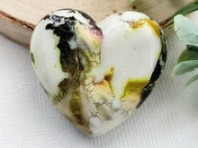 Load image into Gallery viewer, Milky Way - Handcrafted Heart Cabochons
