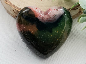 Majestic - Handcrafted Heart Cabochons