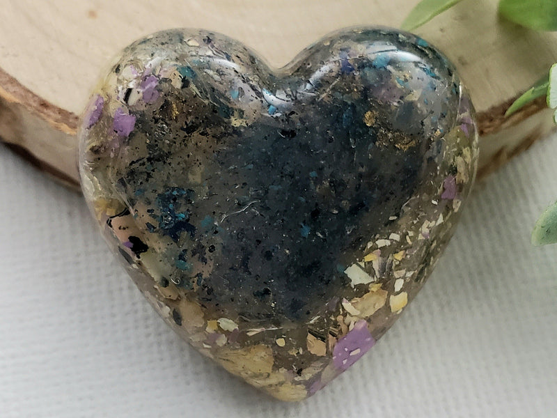 Sea Shore - Handcrafted Heart Cabochons