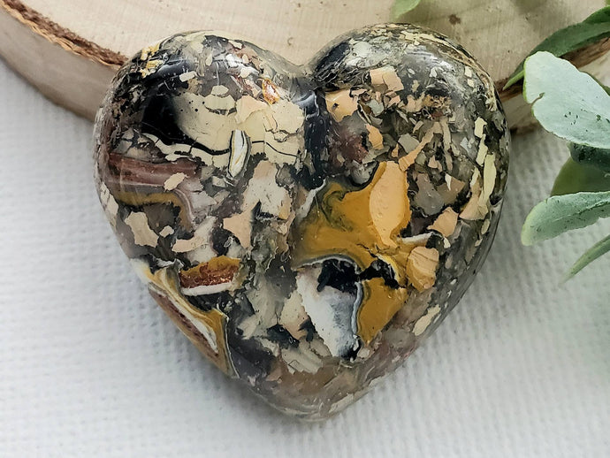 Granite Garden - Handcrafted Heart Cabochons