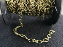 Load image into Gallery viewer, Antique Bronze Infinity Chain - Soldered Links - 3.5x5mm - 12&quot;/ 1 ft
