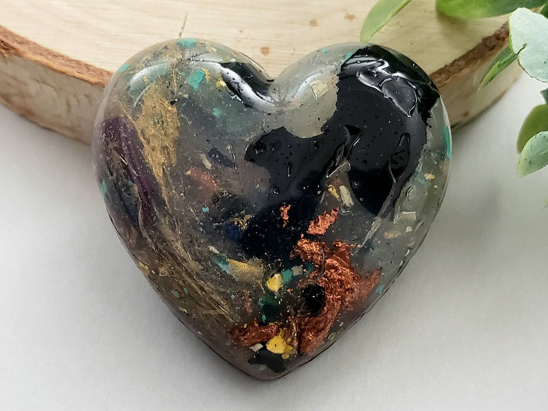 Picasso - Handcrafted Heart Cabochons