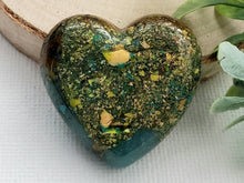 Load image into Gallery viewer, Lagoon Cave - Handcrafted Heart Cabochons
