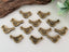 Antique Brass Bird Charm Spacers - 15mm - 10pcs