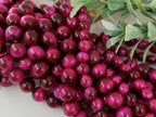 Magenta - Tiger Eye Dyed Gemstone - 6/8mm - 15" Strand