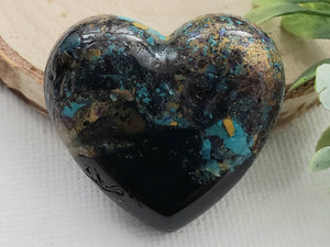 Midnight Sparkles - Handcrafted Heart Cabochons