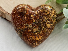 Load image into Gallery viewer, Copper Granite - Handcrafted Heart Cabochons
