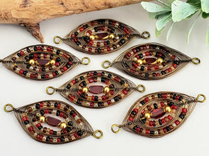 Indian Nights - Handwired Herringbone Links - 45mm - 2pcs