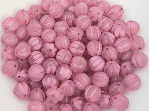 Fandango Fuchsia - Czech Melon Beads  - 8mm - 20pcs