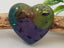 Purple & Olive - Handcrafted Heart Cabochons