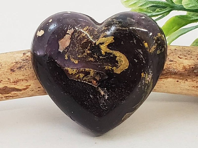 Purple Rain - Handcrafted Heart Cabochons