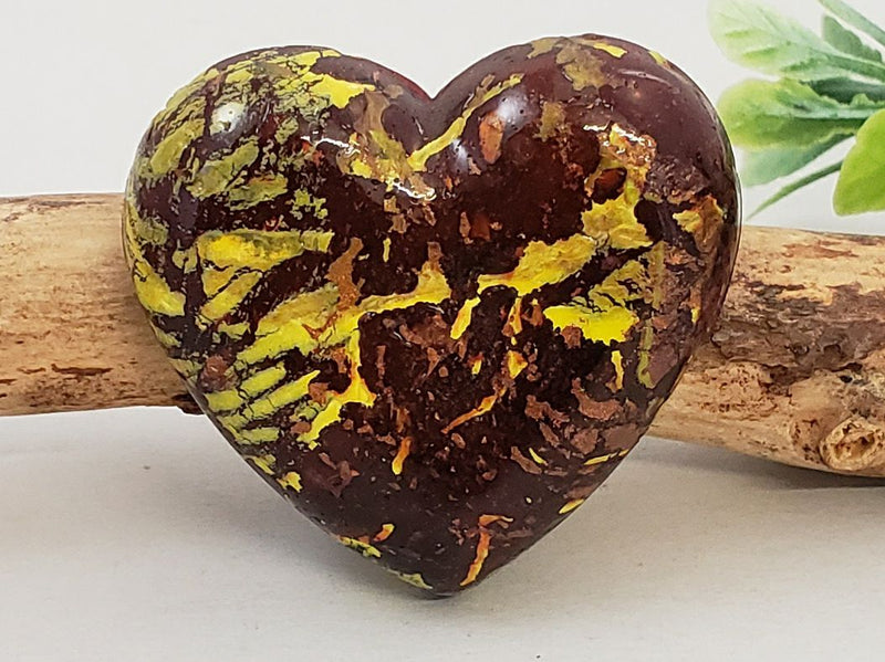 Sunfire - Handcrafted Heart Cabochons