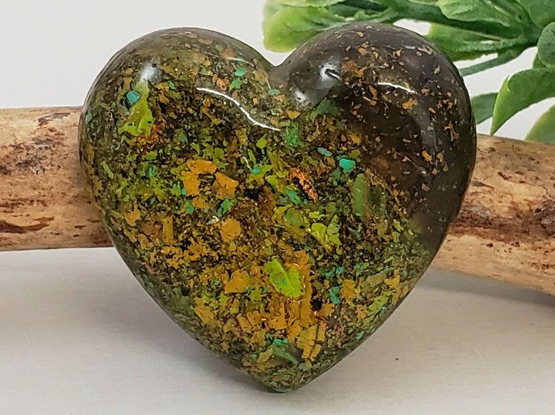 Woodland - Handcrafted Heart Cabochons