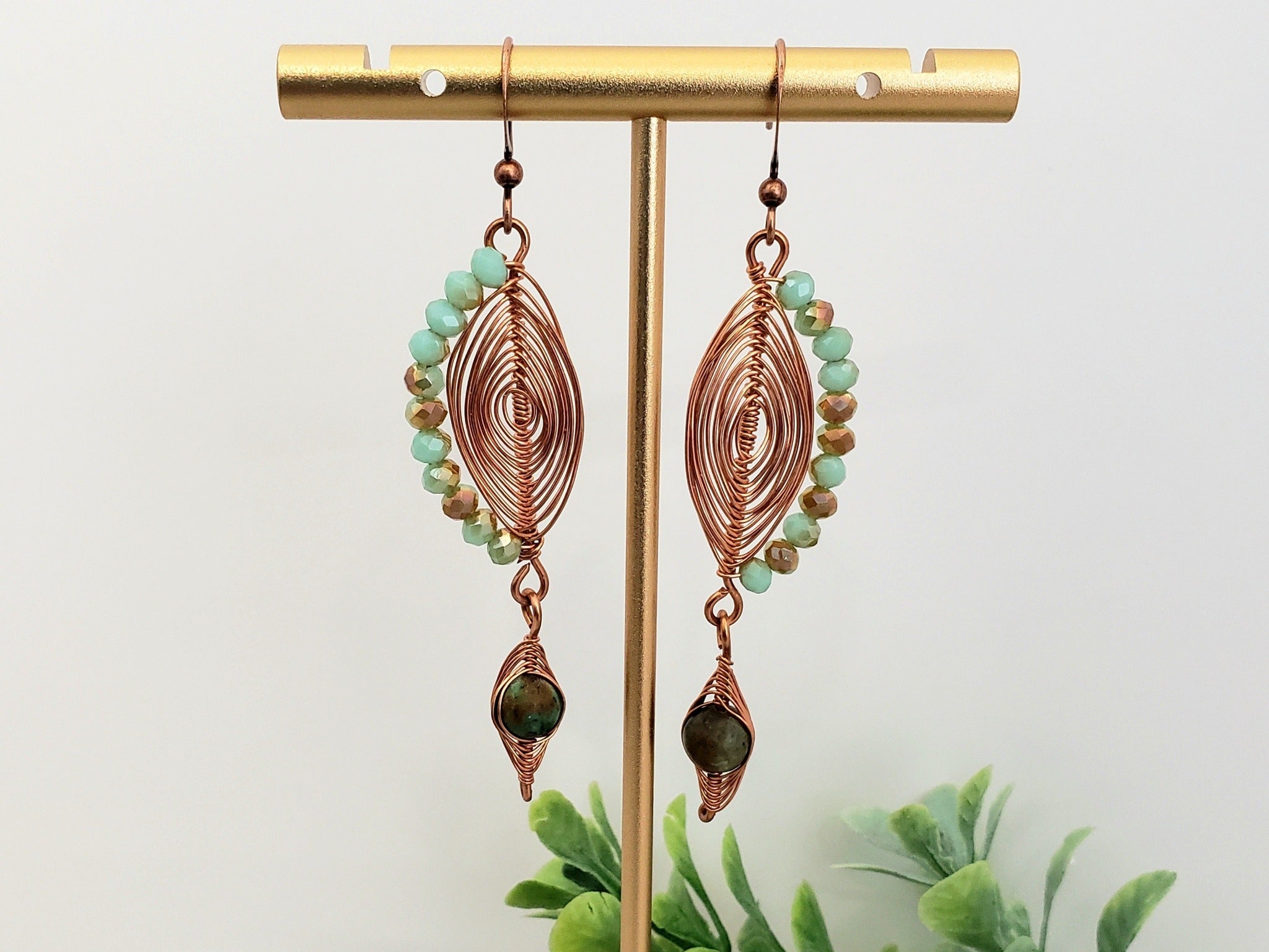 Mirrored Crystals- One of a Kind Earring Set