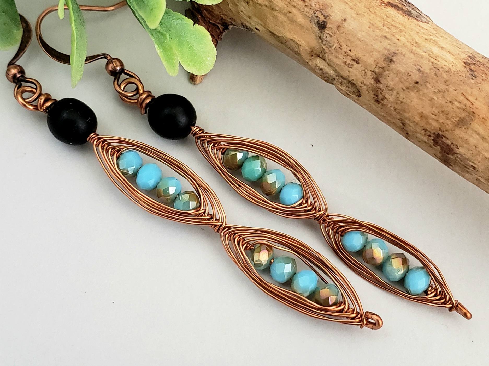 Sky Blue Crystals - One of a Kind Earring Set