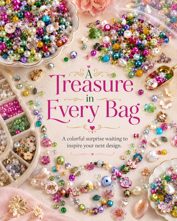 NEW MIX !! Treasure Bag - Bead Soup Mix - 100gr.
