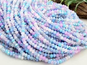 Wisteria Sky - Mini Crystal Bundles - 2.5mm - 5 Strands