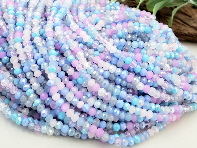 Wisteria Sky - Mini Crystal Bundles - 2.5mm - 5 Strands