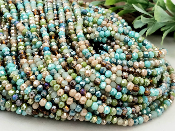 Hubei Turquoise - Mini Crystal Bundles - 2.5mm - 5 Strands