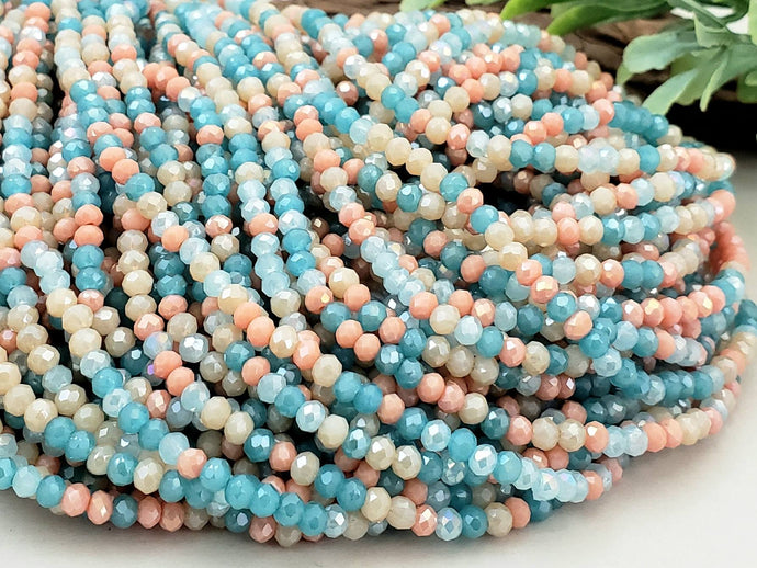 Seashell Confetti - Mini Crystal Bundles - 2.5mm - 5 Strands
