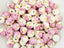 Raspberry Rose - Porcelain Ceramic Beads - 12mm - 10pcs