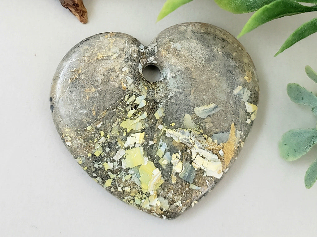 Pebble Walk - Handcrafted Heart Pendant - 40mm