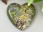 Pebbled Garden - Handcrafted Heart Cabochons