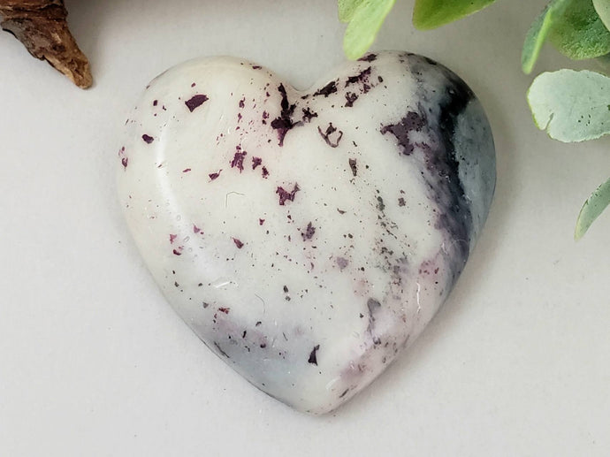 Coconut & Berries - Handcrafted Heart Cabochons