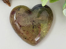 Load image into Gallery viewer, Olive &amp; Wine - Handcrafted Heart Cabochons
