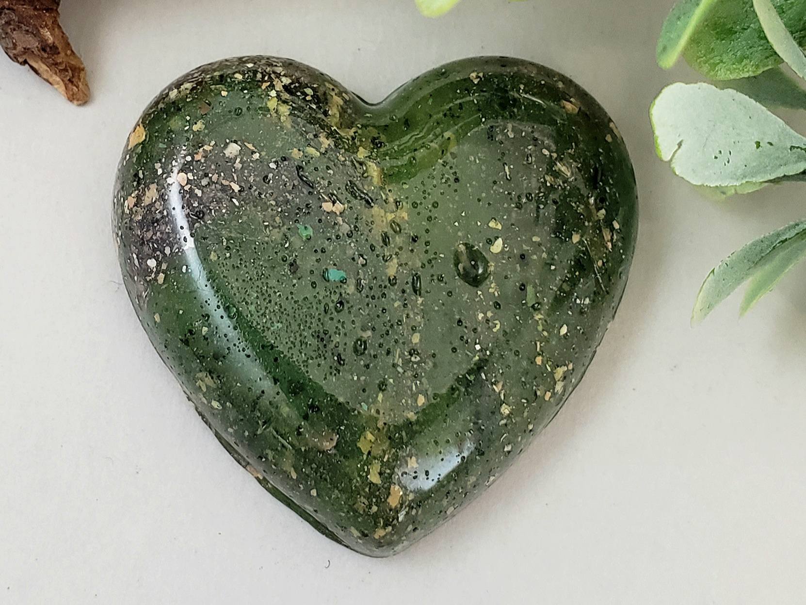 Deep into the Woods - Handcrafted Heart Cabochons Main image