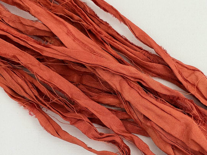 Grand Canyon Sunset - Sari Silk Ribbon - Fair Trade - 5yds