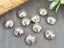 Antique Silver Lady Bug Beads Spacers - 10mm - 10pcs