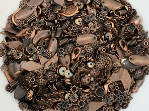Antique Copper Mix - Bead Caps - Bead Spacers - 30gr.