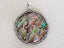 Large Pave Abalone - 50mm Glass Dome Pendant - 1pc