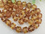 Honey Bronze Edge - Czech Cathedral Beads - 6mm - 20pcs