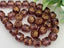 Amethyst Bronze Edge - Czech Cathedral Beads - 8mm - 15pcs
