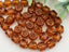 Topaz Bronze Edge - Czech Cathedral Beads - 6mm - 20pcs