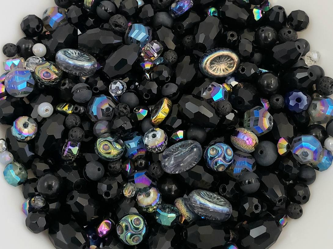 Midnight Aurora - Designer Bead Mix - 50grms