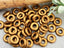 Matte Bronze - Czech Glass Rings - 10mm - 10pcs