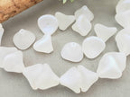 Crystal AB Matte - Czech Trumpet Bell Flowers - 12x10mm - 4pcs