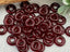 Garnet - Czech Glass Rings - 10mm - 10pcs
