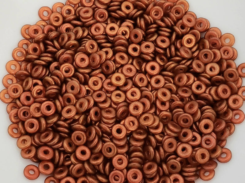 Crystal Tangerine - Czech O Beads - 4mm - 5gr./Appr. 200pcs