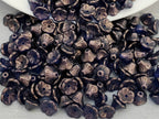 Crystal Cerulean Blue - Czech Bell Flowers - 7x5mm - 25pcs