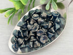 Crystal Celestian Blue - Czech Bell Flowers - 7x5mm - 25pcs