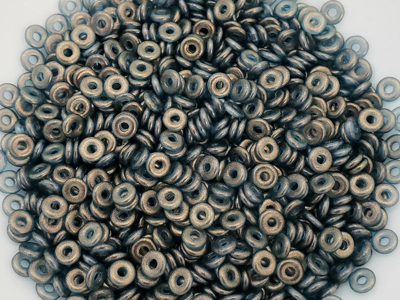 Crystal Shadows - Czech O Beads - 4mm - 5gr./Appr. 200pcs