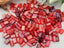 Red Mix - Czech Flat Tile Beads - 5x3.5mm - 15gr.
